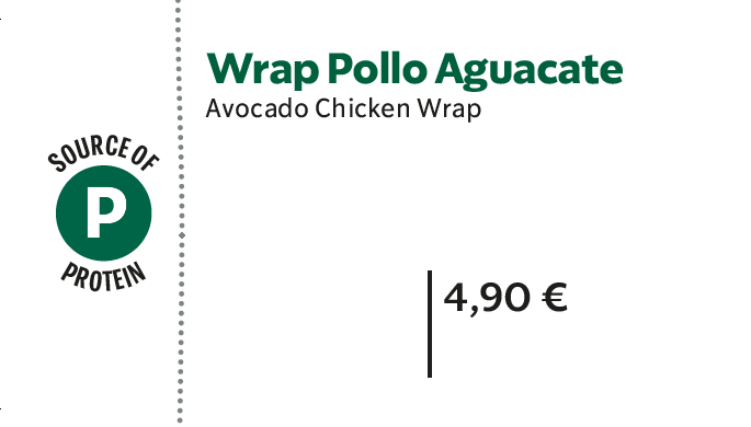 Wrap pollo aguacate