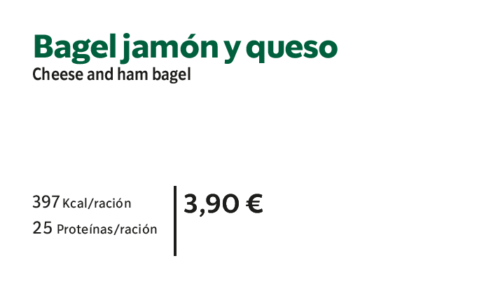 Bagel Jamón y Queso