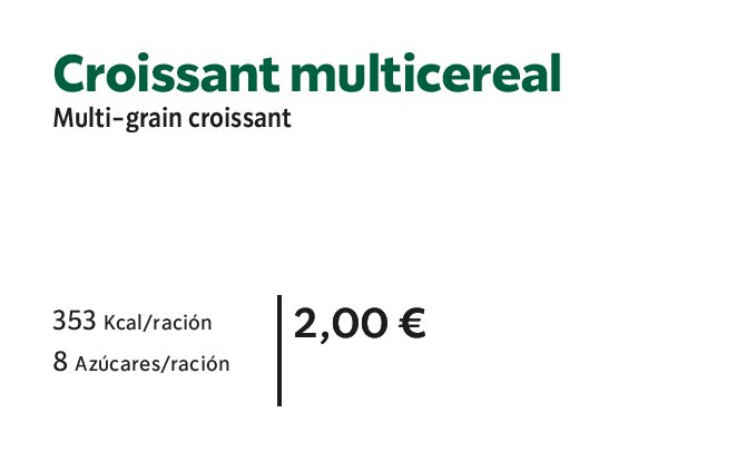 Croissant multicereal