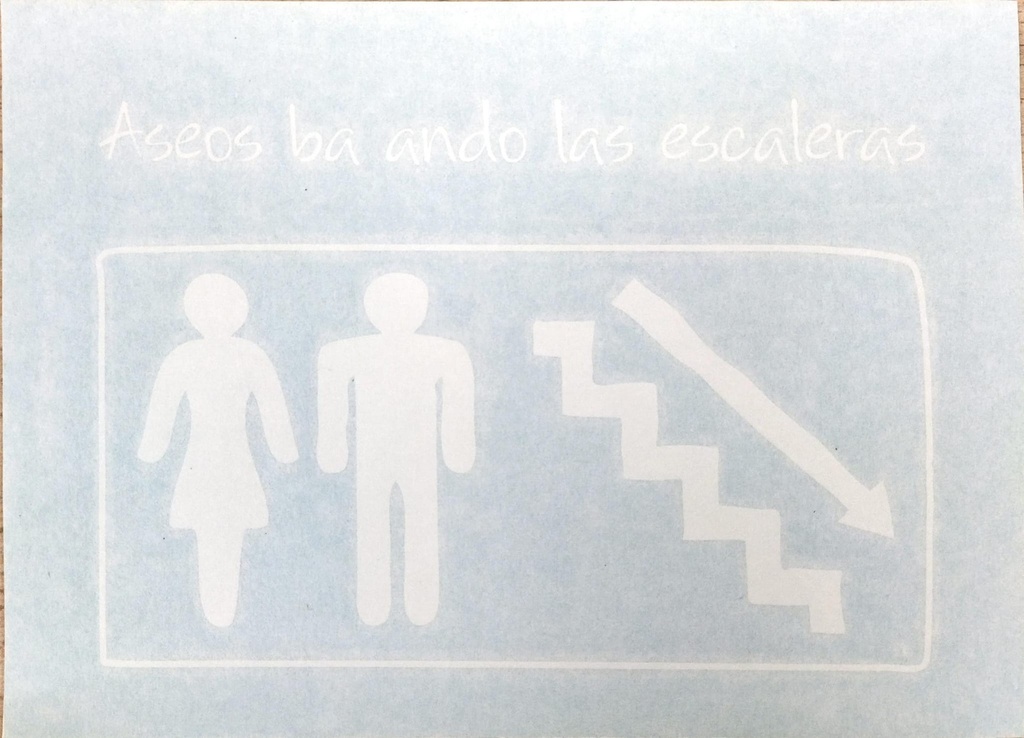 Aseo bajando escaleras derecha