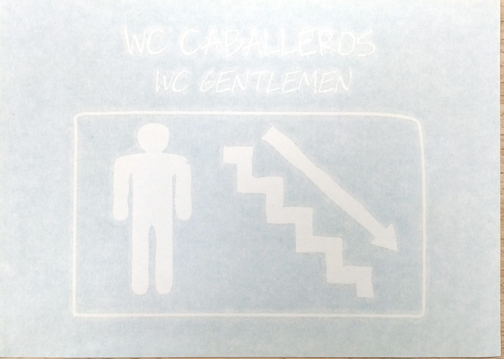 Aseo hombres bajando escaleras derecha