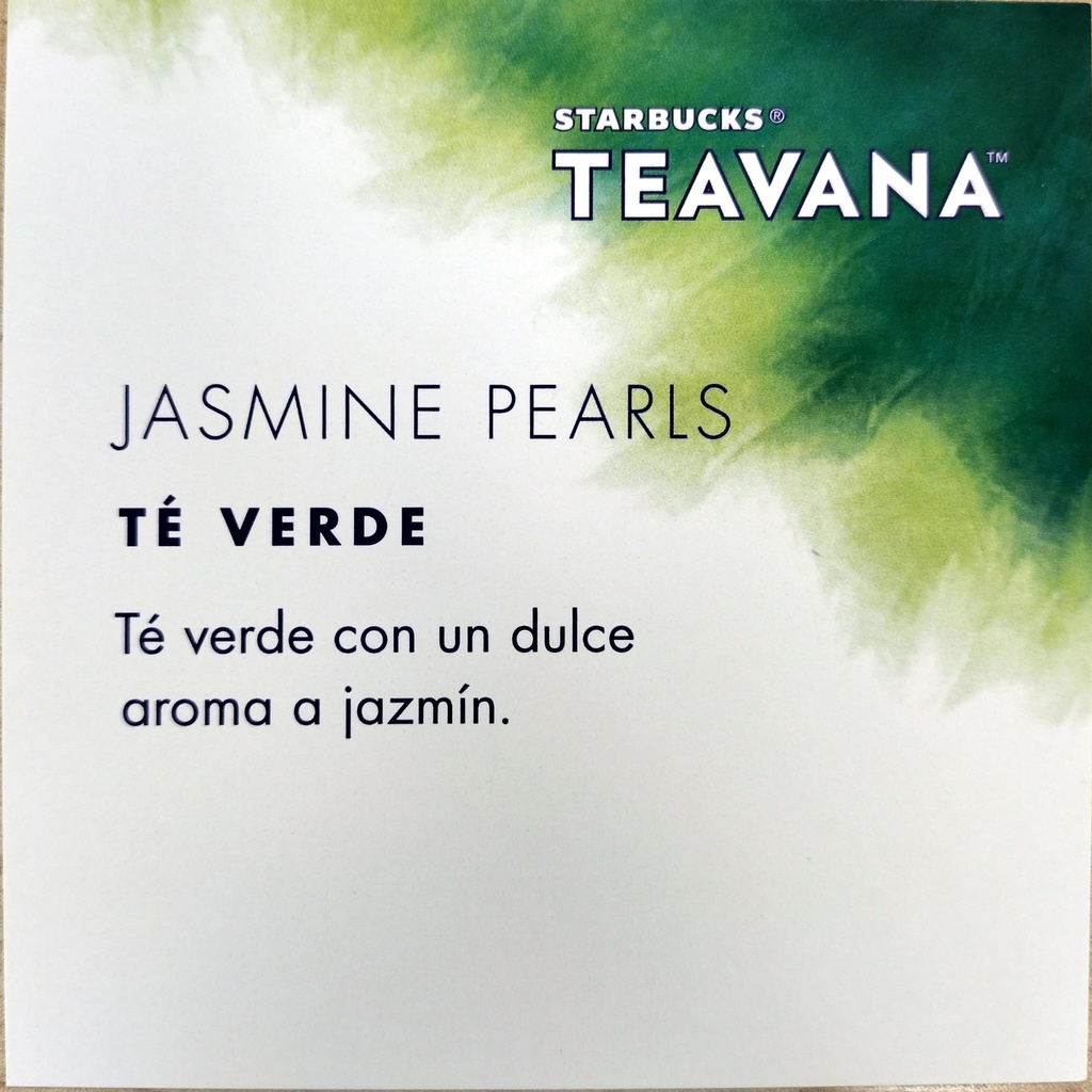 Etiqueta Teavana Jasmine Pearls