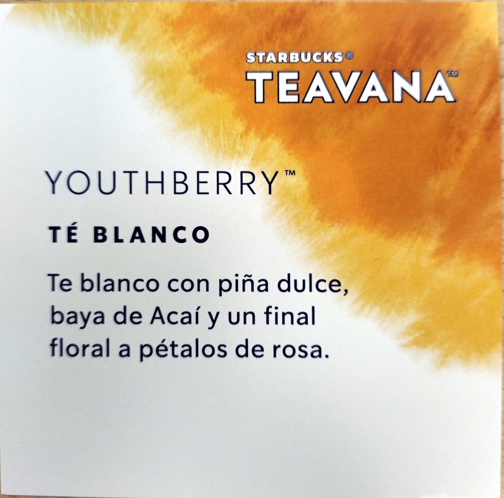 Etiqueta Teavana Youthberry