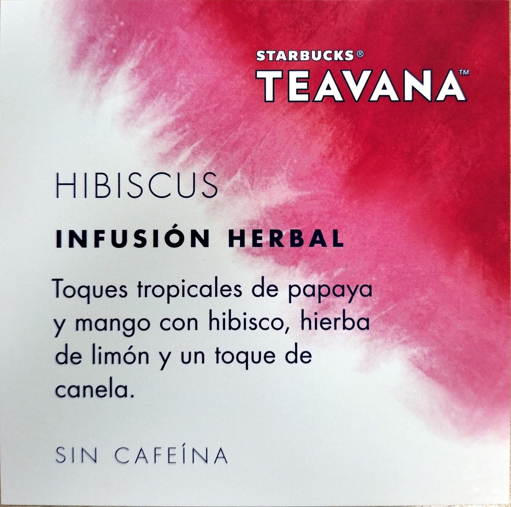 Etiqueta Teavana Hibiscus