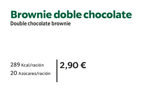Brownie doble chocolate 