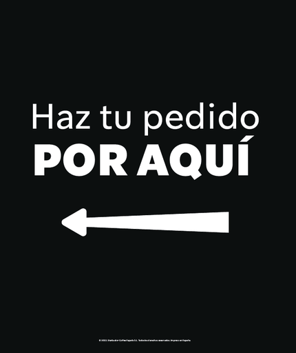 Cartel catenaria izquierda