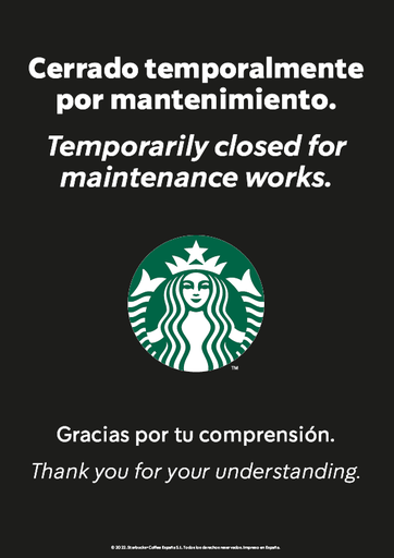 [LSM.EXT.10] Cartel mantenimiento