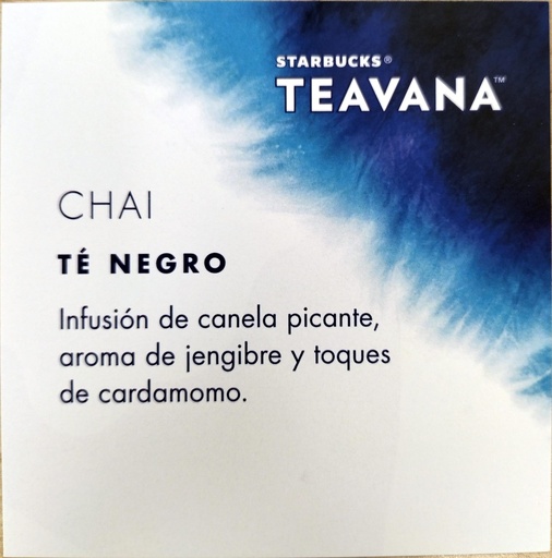 [LSM.INT.55] Etiqueta Teavana Chai