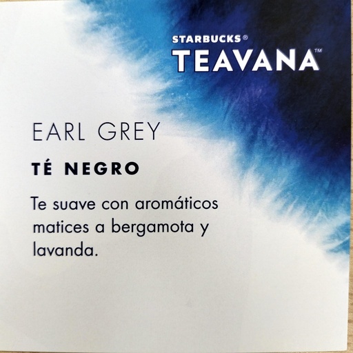 [LSM.INT.56] Etiqueta Teavana Earl Grey