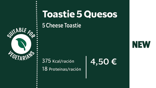 Toastie 5 quesos